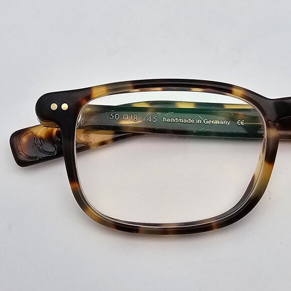 *SOLD* Lunor A6 Mod. 244 Col. 16 Tokyo Tortoise Eyeglasses Frame Germany 50mm - Picture 14 of 14